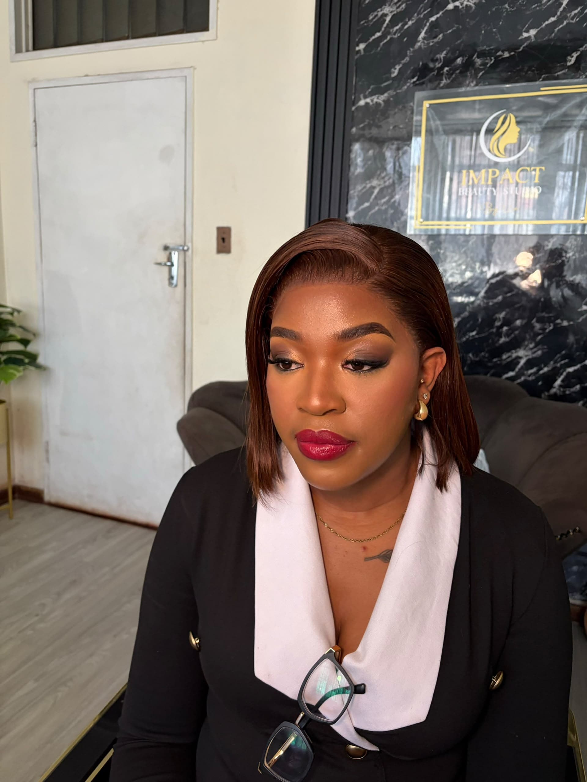 Vee in the studio at Impact Beauty Studio